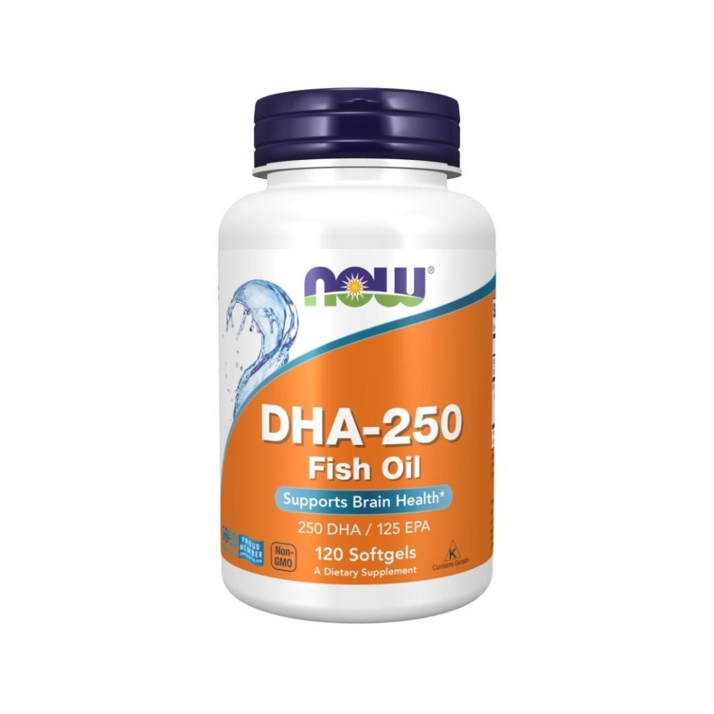Now Foods DHA-250 DHA250/EPA125 (120 Softgels)
