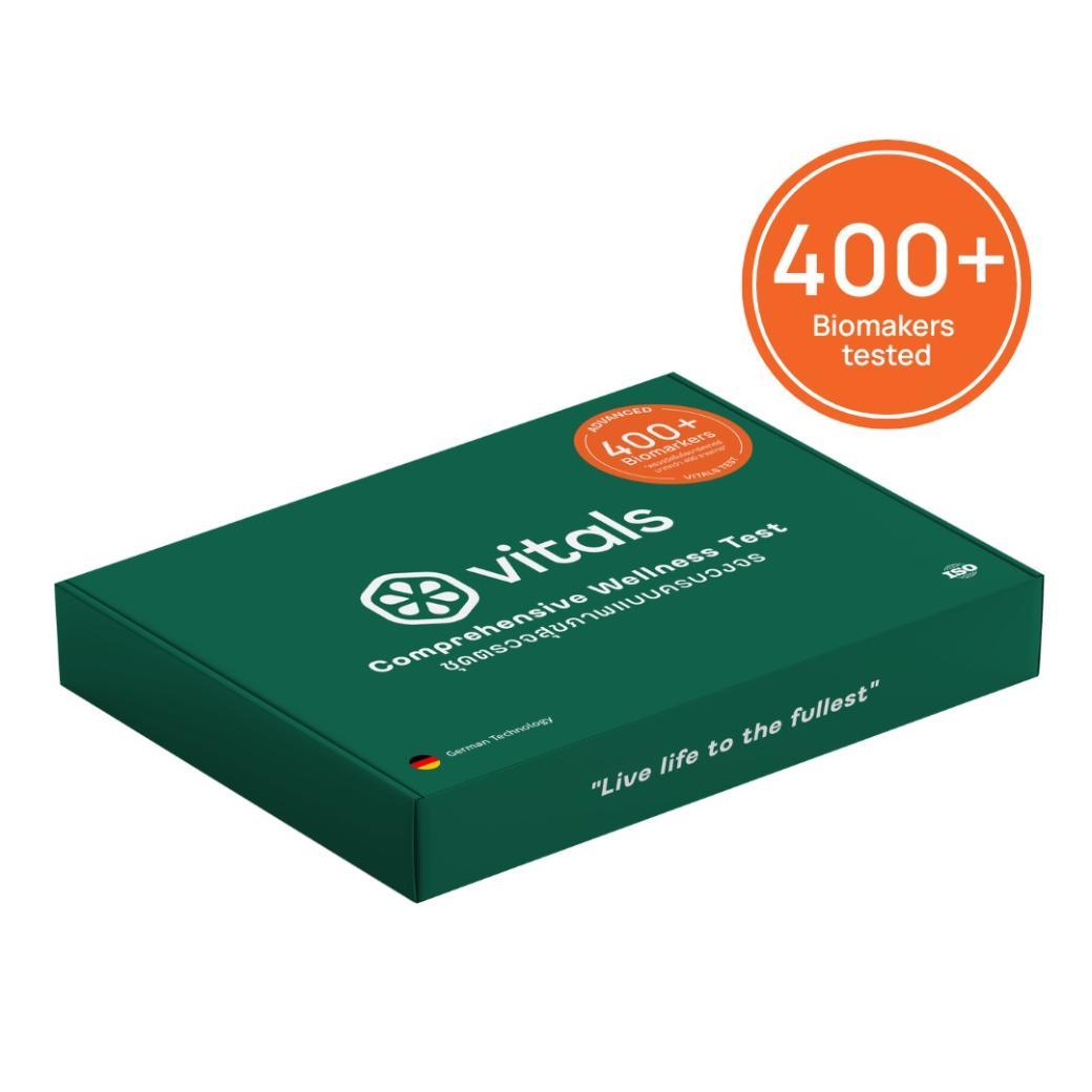Vitals Advanced Wellness Test 400+ Biomarkers | Comprehensive Vitamin & Organ Function Analysis